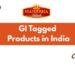 GI tagged products in India
